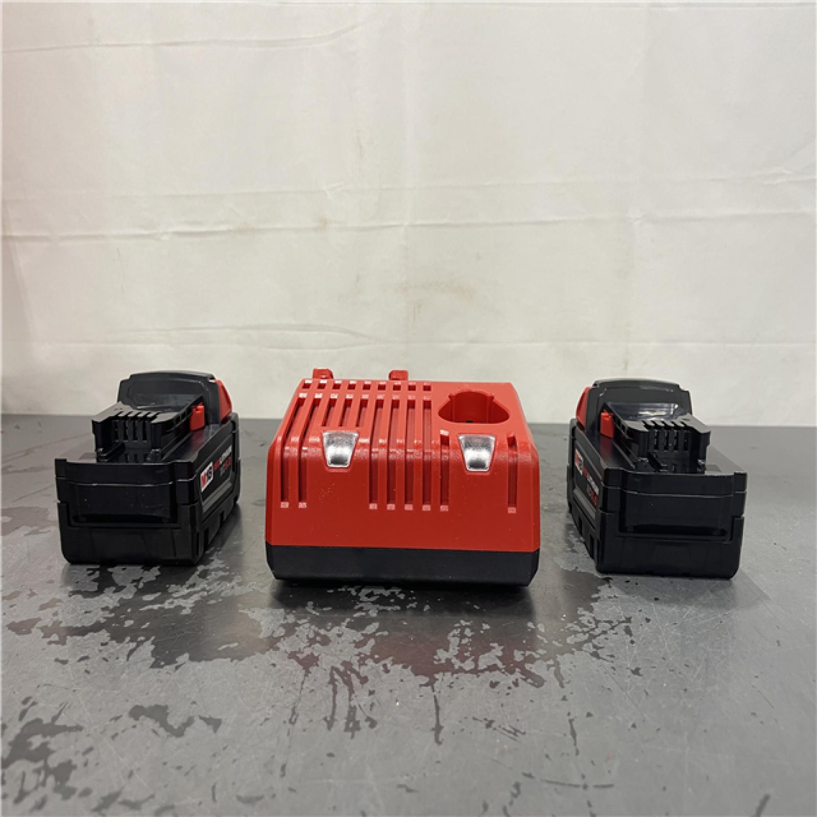 AS-IS- M18 18-Volt Lithium-Ion XC Starter Kit with Two 5.0Ah Batteries and Charger