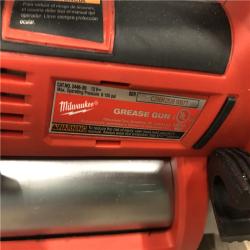 AS-IS Milwaukee M12 12V Lithium-Ion Cordless Grease Gun (Tool-Only)
