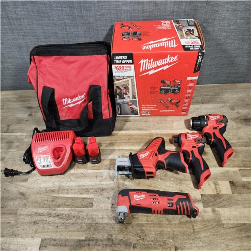 HOUSTON LOCATION - AS-IS Milwaukee 12V Lithium-Ion Brushless Cordless Subcompact Drill and Impact Driver Kit