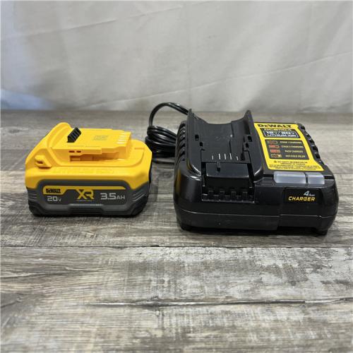 AS-IS DEWALT 20V MAX XR POWERSTACK Lithium-Ion Battery Starter Kit with 3.5Ah Battery and Charger