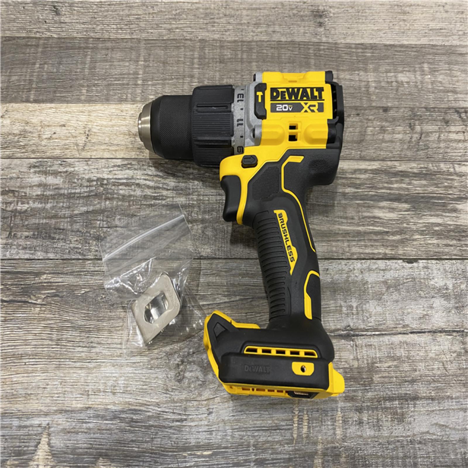 AS-IS DEWALT 20V XR Brushless Cordless 1/2 in. Hammer Drill (Tool-Only)