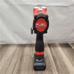 AS-IS- Milwaukee M12 FUEL 12V Li-Ion Brushless Cordless Stubby 3/8 in. Impact Wrench Kit W/(1) 5.0 Ah High Output Battery