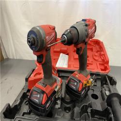 AS-IS - Milwaukee M18 FUEL 18V Lithium-Ion Brushless Cordless Hammer Drill and Impact Driver Combo Kit