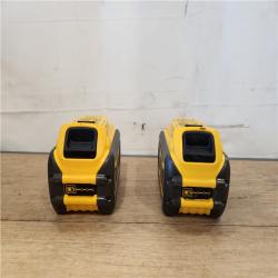 AS-IS- DEWALT FLEXVOLT 20V/60V MAX Lithium-Ion 6.0Ah Battery Pack (2 Pack)