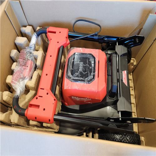 AS-IS- Milwaukee M18 FUEL Brushless Cordless 21 in. Walk Behind Dual Battery Self-Propelled Mower Kit