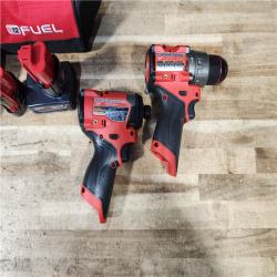 HOUSTON LOCATION - AS - IS Milwaukee FUEL 12-Volt Lithium-Ion Brushless Cordless Hammer Drill and Impact Driver Combo Kit