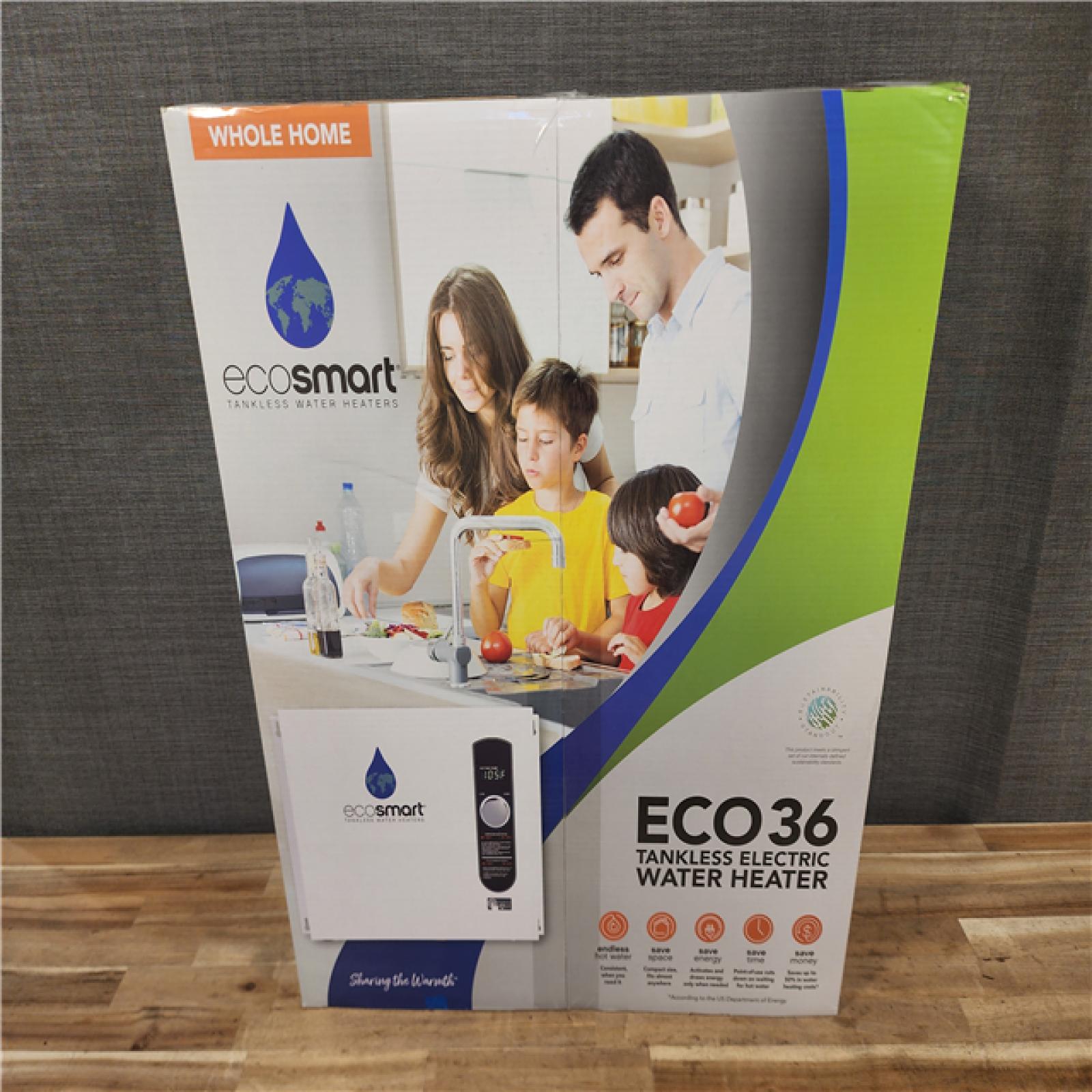 HOUSTON LOCATION - AS-IS (NEW) ECO36 TANKLESS ELECTRIC WATER HEATER