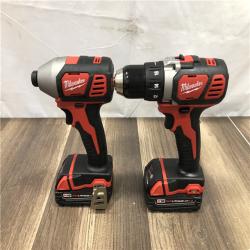 AS-IS Milwaukee 18V Lithium-Ion Cordless Drill Driver/Impact Driver Combo Kit