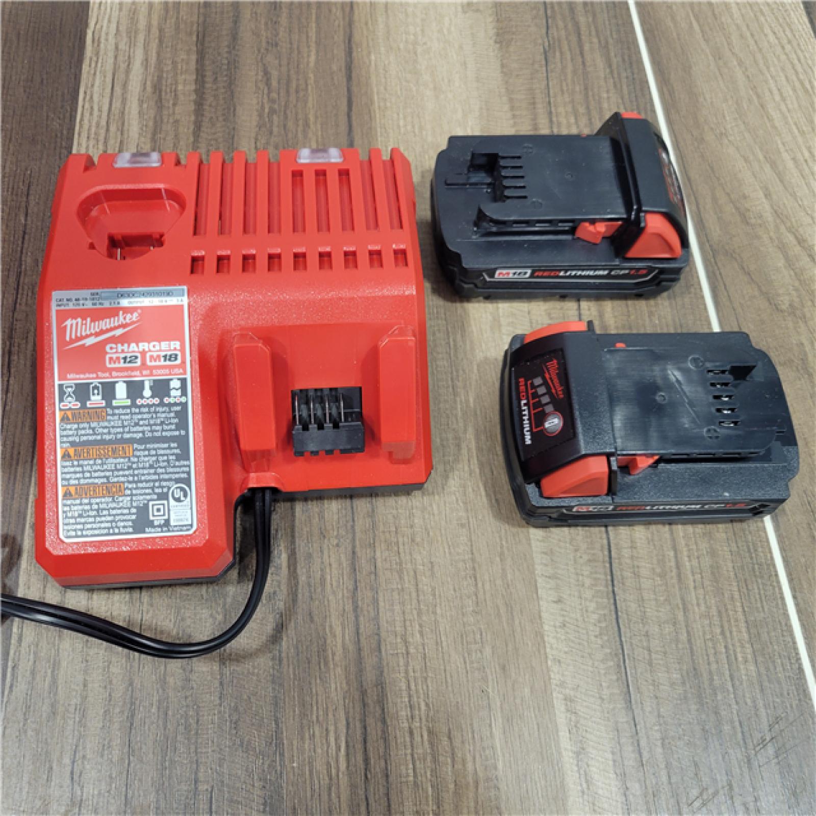 AS-IS Milwaukee M18 18V Cordless Brushed 2 Tool Drill/Driver and Impact Driver Kit