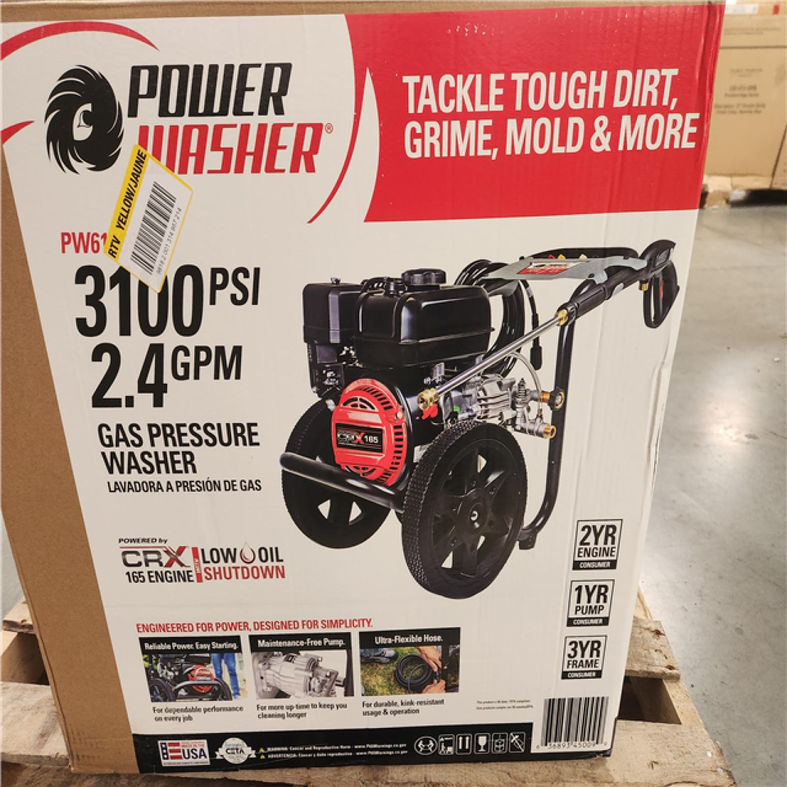 CALIFORNIA AS-IS PW61469 POWER WASHER