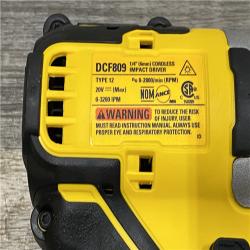 AS-IS DEWALT Atomic 20V Max Lithium-Ion Brushless Cordless Compact 1/4 in. Impact Driver Kit