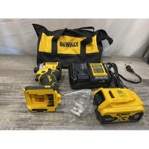 AS-IS DEWALT ATOMIC 20V MAX Lithium-Ion Cordless 1/4 in. Brushless Impact Driver Kit
