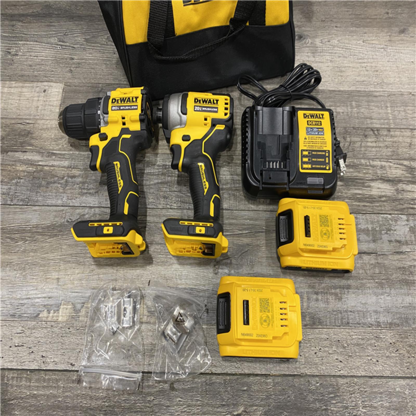 AS-IS DEWALT ATOMIC 20-Volt MAX Lithium-Ion Cordless Combo Kit