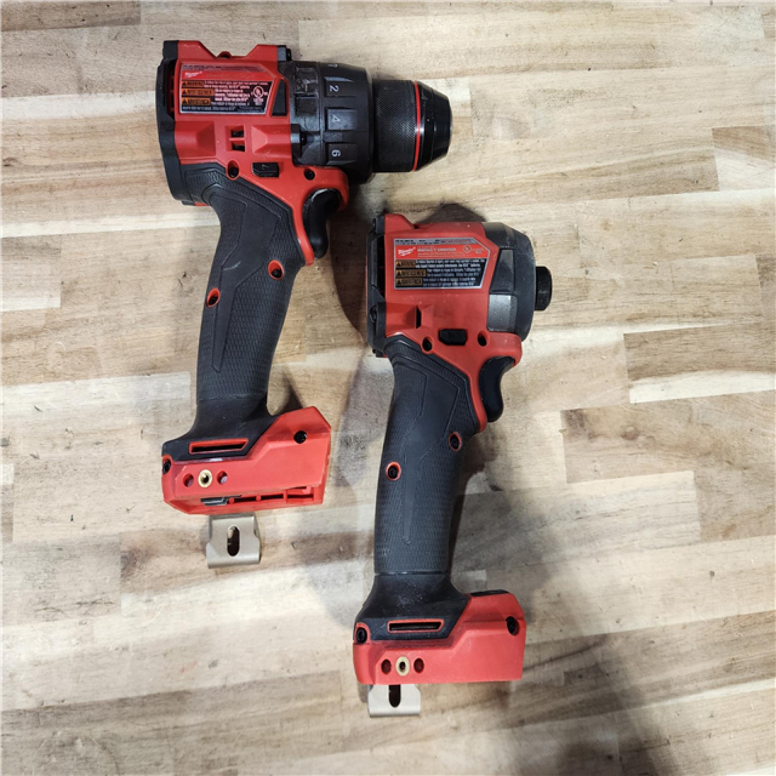 HOUSTON LOCATION - AS-IS Milwaukee  FUEL 18V Lithium-Ion Brushless Cordless Hammer Drill and Impact Driver Combo Kit