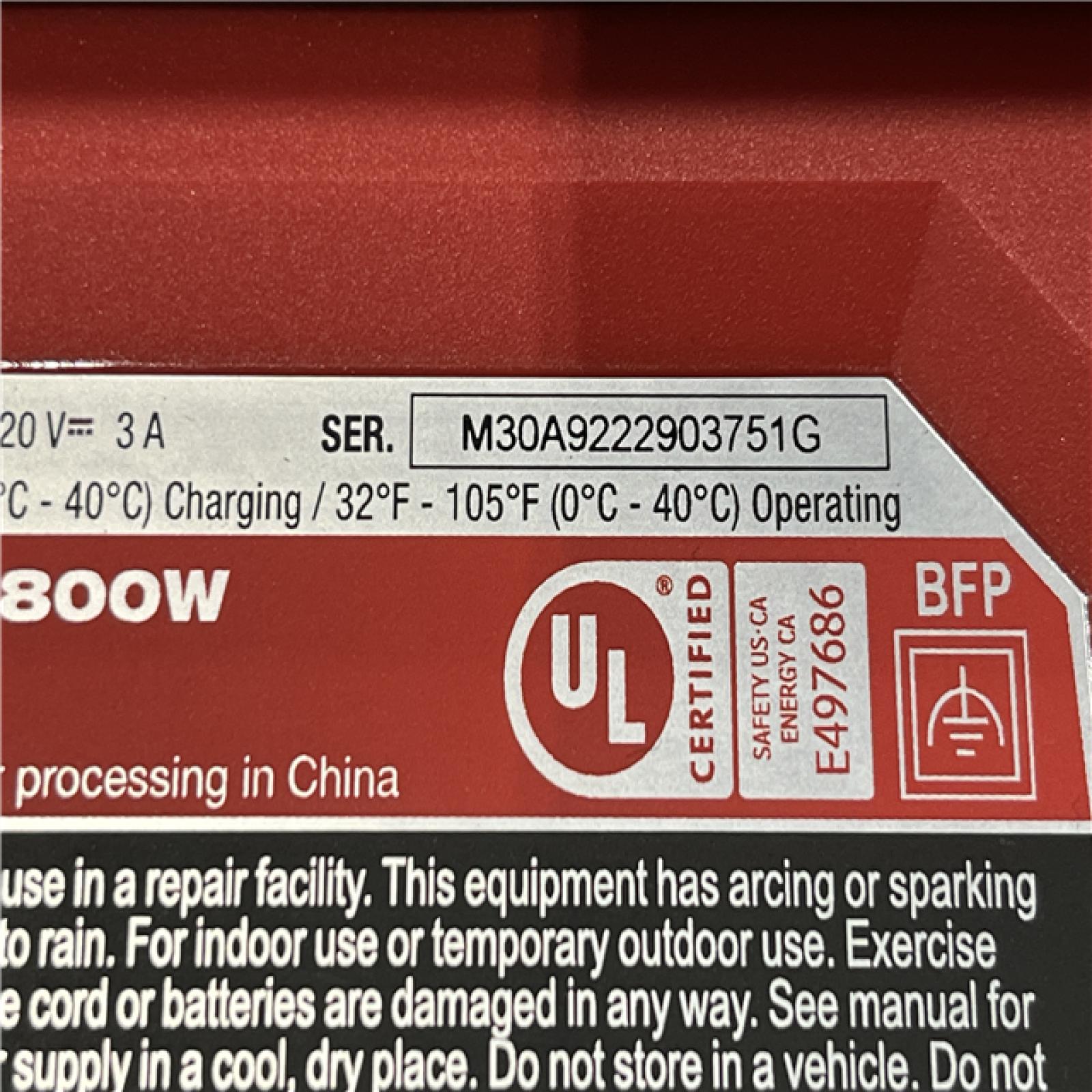 AS-IS Milwaukee 18V Lithium-Ion Cordless 3600-Watt/1800-Watt Battery Powered Power Supply (Tool Only)