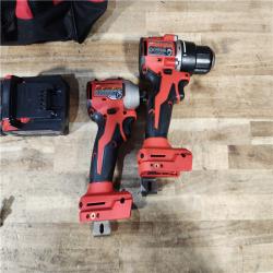 HOUSTON LOCATION - AS - IS Milwaukee 18-Volt Lithium-Ion Brushless Cordless Compact Hammer Drill/Impact Combo Kit