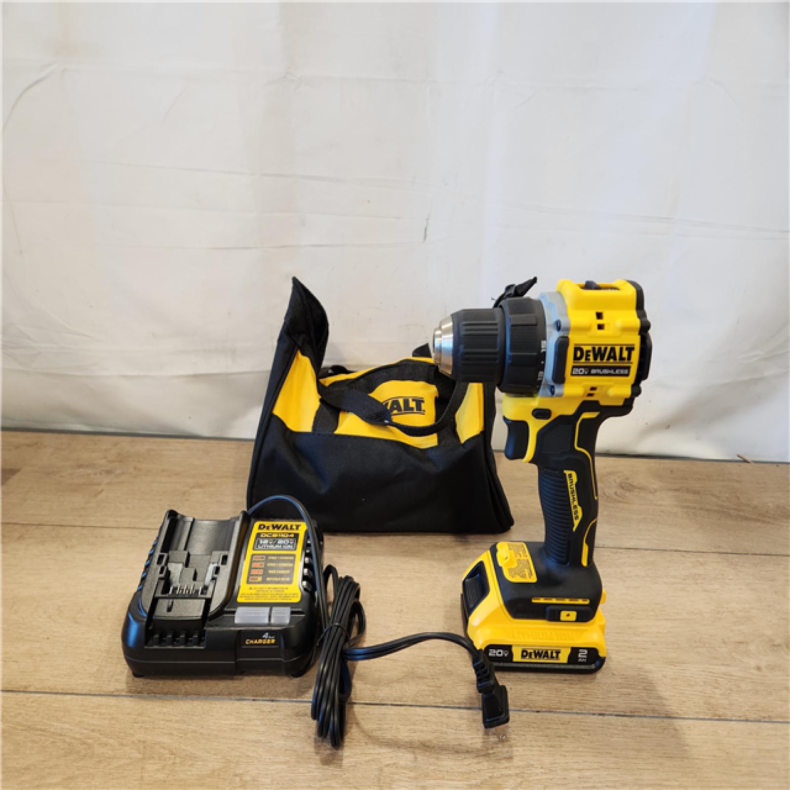 AS-IS- DEWALT Atomic 20V Lithium-Ion Cordless Compact 1/2 in. Drill/Driver Kit
