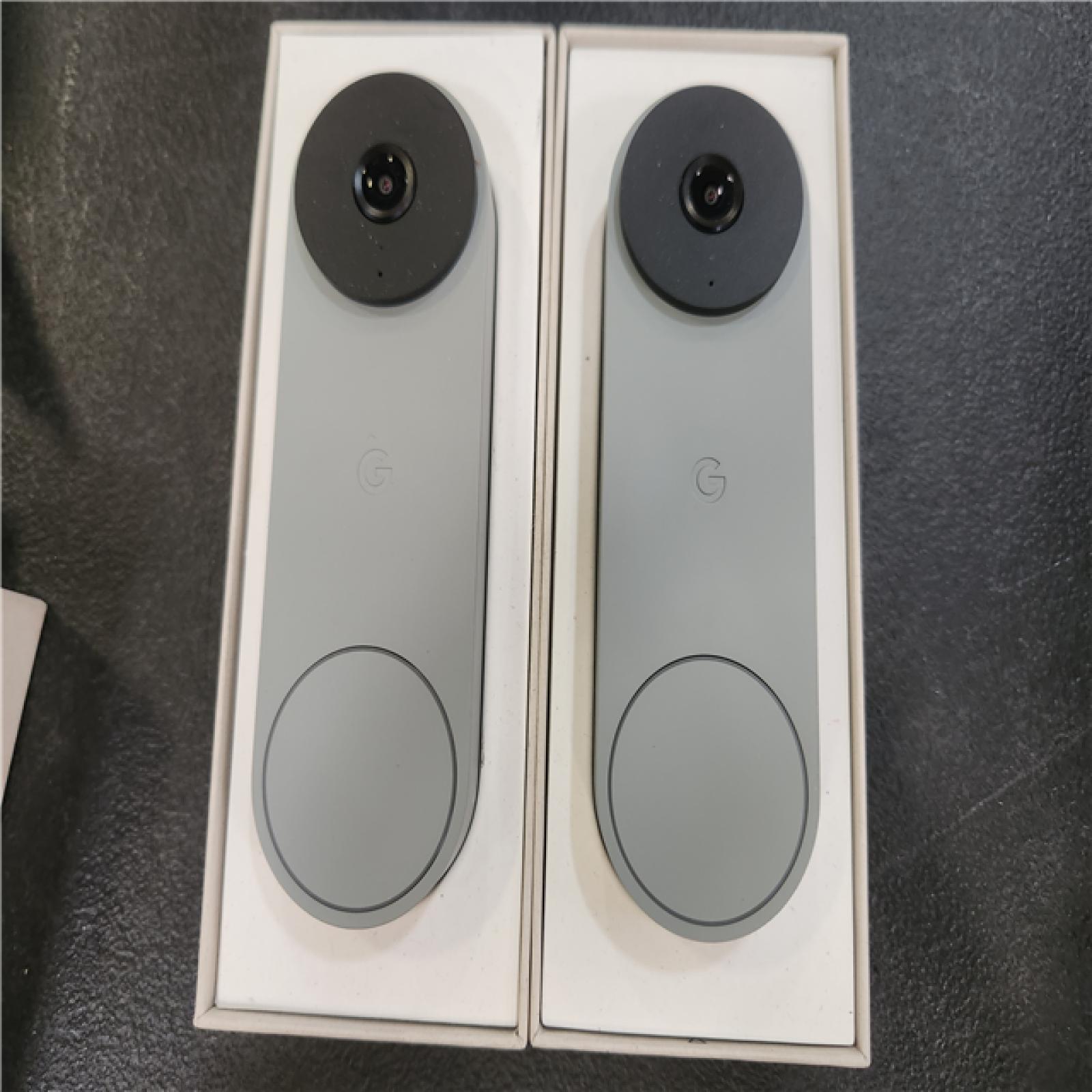 Phoenix AS-IS Google Nest Doorbell (Wired  3rd Gen) - Smart Wi-Fi Video Doorbell Camera (2-Pack)