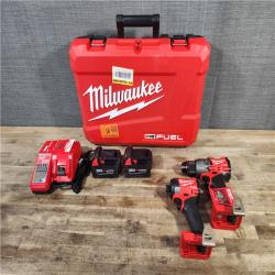 HOUSTON LOCATION - AS-IS MILWAUKEE FUEL 18V Lithium-Ion Brushless Cordless Hammer Drill and Impact Driver Combo Kit (2-Tool) with 2 Batteries