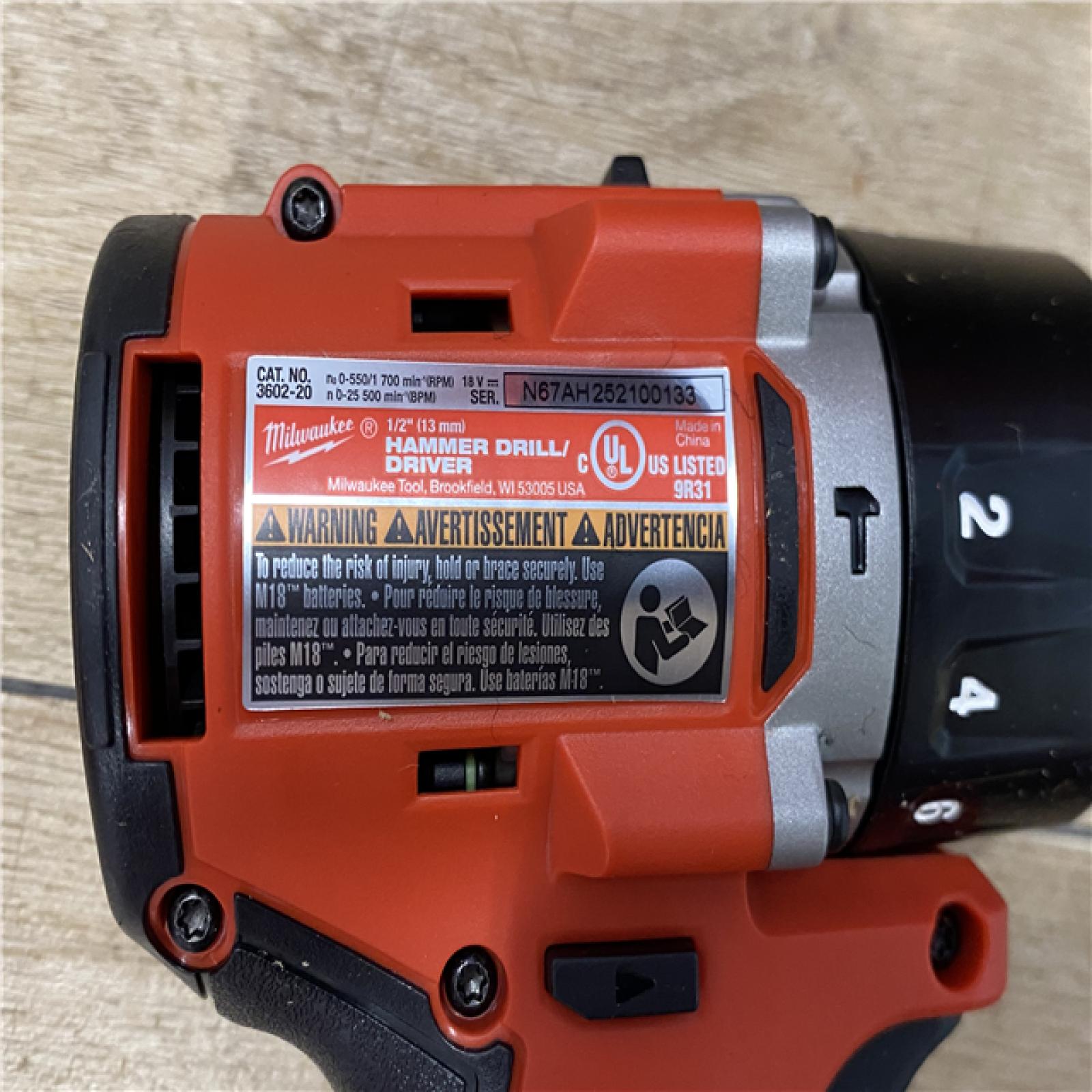 AS-IS Milwaukee 18-Volt Lithium-Ion Brushless Cordless Compact Hammer Drill/Impact Combo Kit