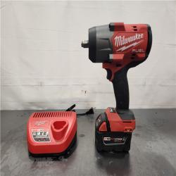 AS-IS- Milwaukee FUEL 18V Lithium-Ion Brushless Cordless 1/2 in. Impact Wrench w/Friction Ring Kit