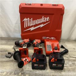 AS-IS Milwaukee FUEL 18V Lithium-Ion Brushless Cordless Hammer Drill and Impact Driver Combo Kit
