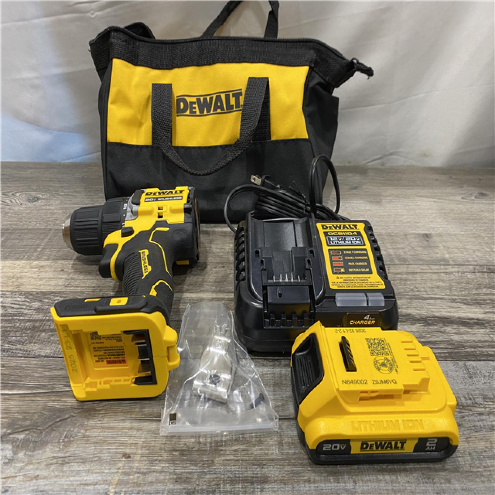 AS-IS DEWALT Atomic 20V Lithium-Ion Cordless Compact 1/2 in. Drill/Driver Kit