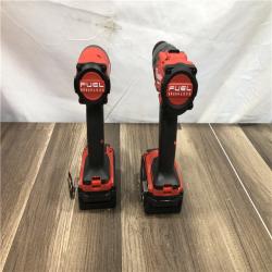 AS-IS Milwaukee FUEL 18V Lithium-Ion Brushless Cordless Hammer Drill and Impact Driver Combo Kit