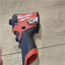 AS-IS Milwaukee FUEL 12-Volt Lithium-Ion Brushless Cordless Hammer Drill and Impact Driver Combo Kit