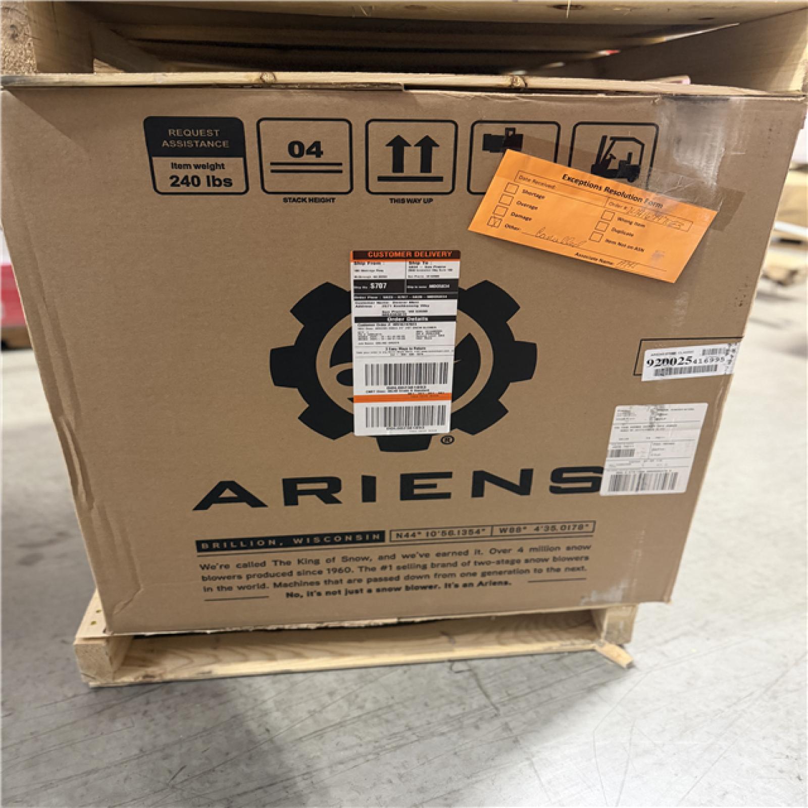 DALLAS LOCATION - Ariens Classic 24 in. 208cc Electric Start 2-Stage Self-propelled Gas Snow Blower