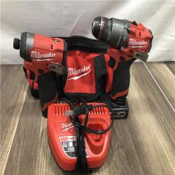 AS-IS Milwaukee  FUEL 12-Volt Lithium-Ion Brushless Cordless Hammer Drill and Impact Driver Combo Kit