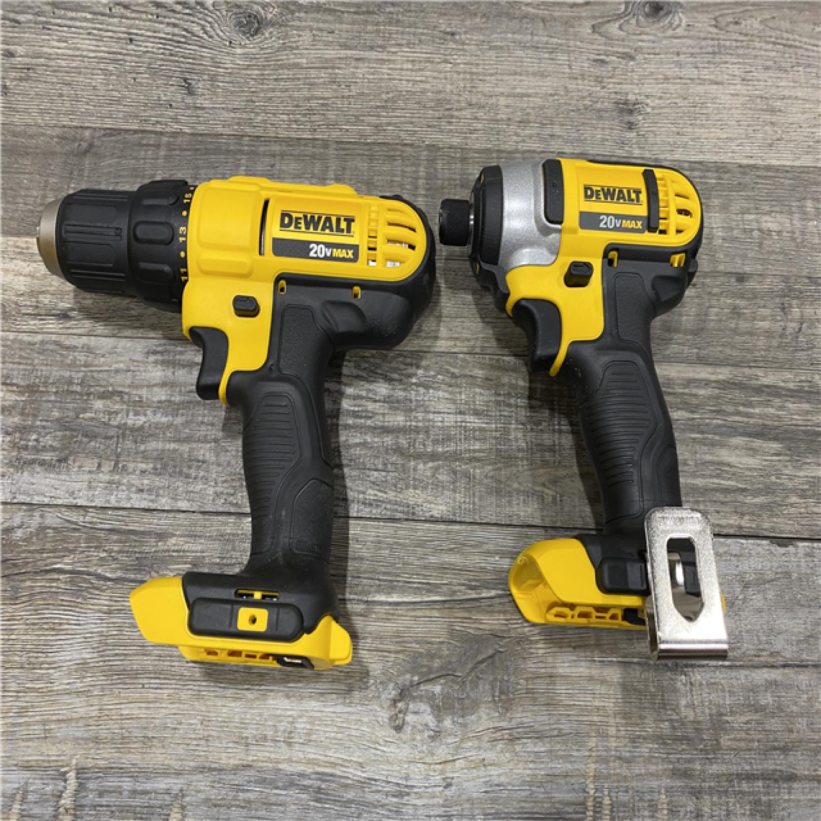 AS-IS DEWALT 20V MAX Cordless Drill/Impact 2 Tool Combo Kit