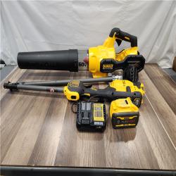 AS-IS - DEWALT FLEXVOLT 60V MAX Cordless Battery Powered String Trimmer & Blower Combo Kit with (1) FLEXVOLT 3 Ah Battery & Charger