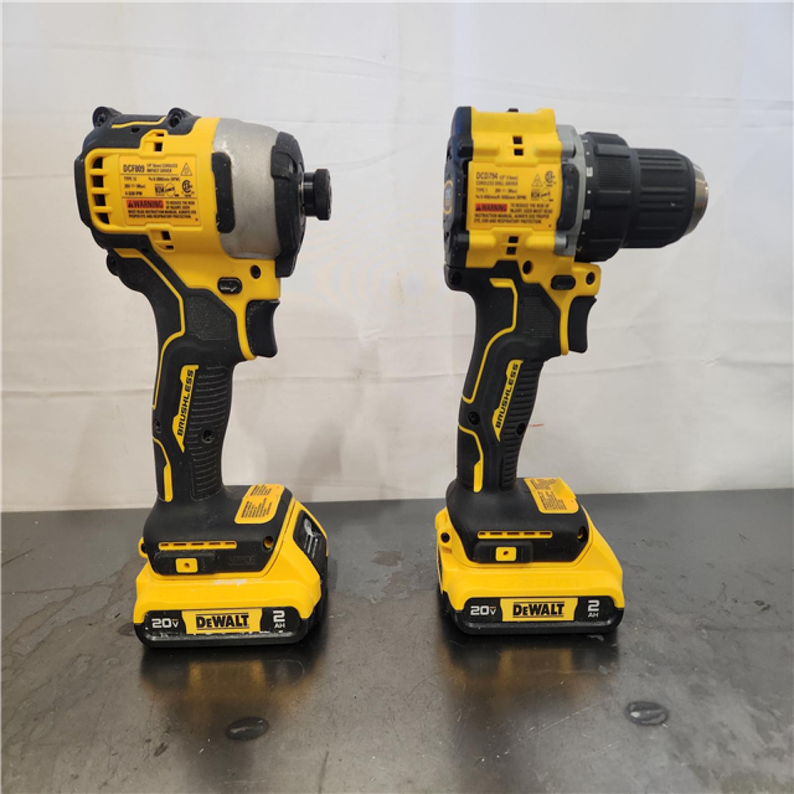 AS-IS- DEWALT ATOMIC 20-Volt MAX Lithium-Ion Cordless Combo Kit