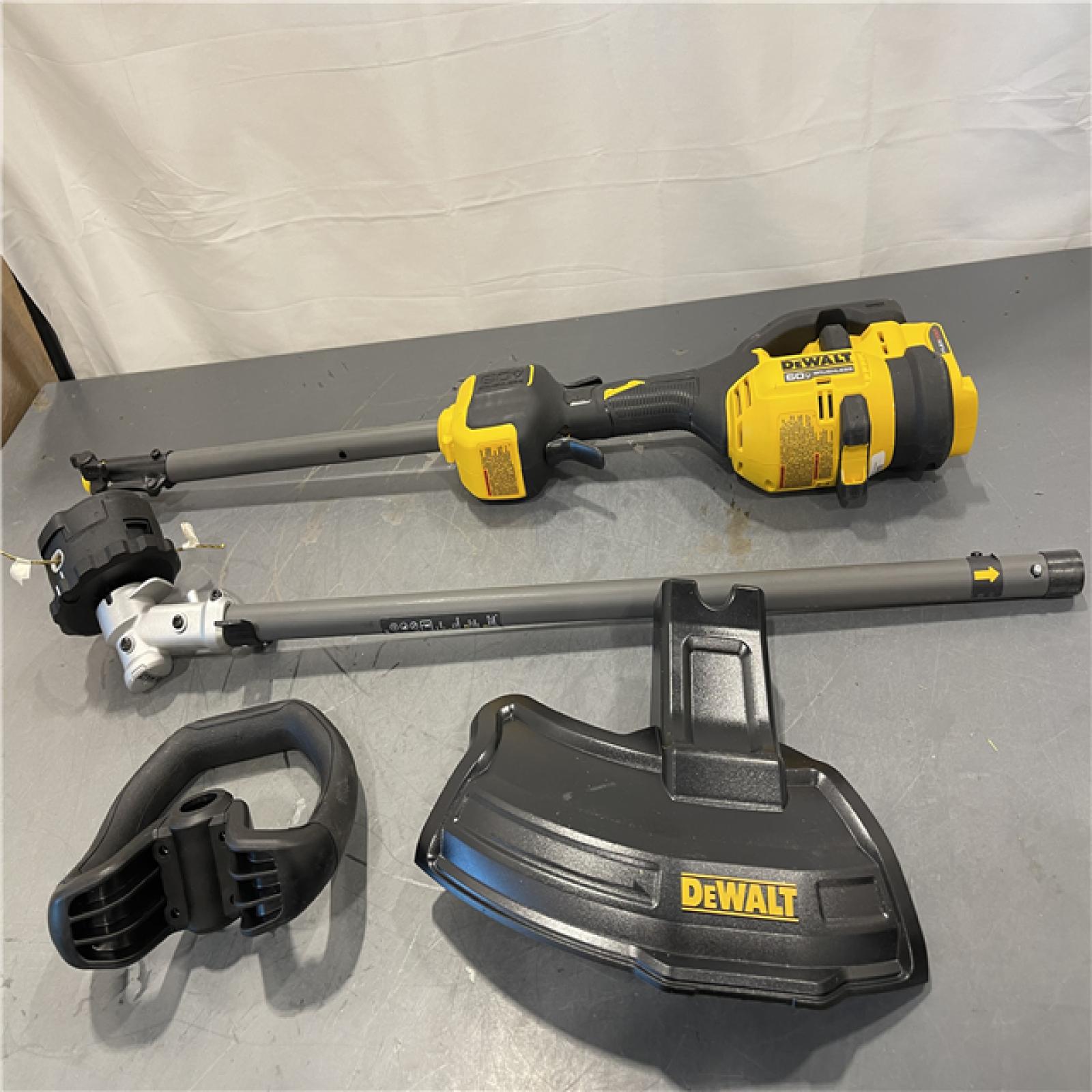 AS-IS - DEWALT FLEXVOLT 60V MAX 17 in. Cordless Battery Powered Attachment Capable Trimmer Kit