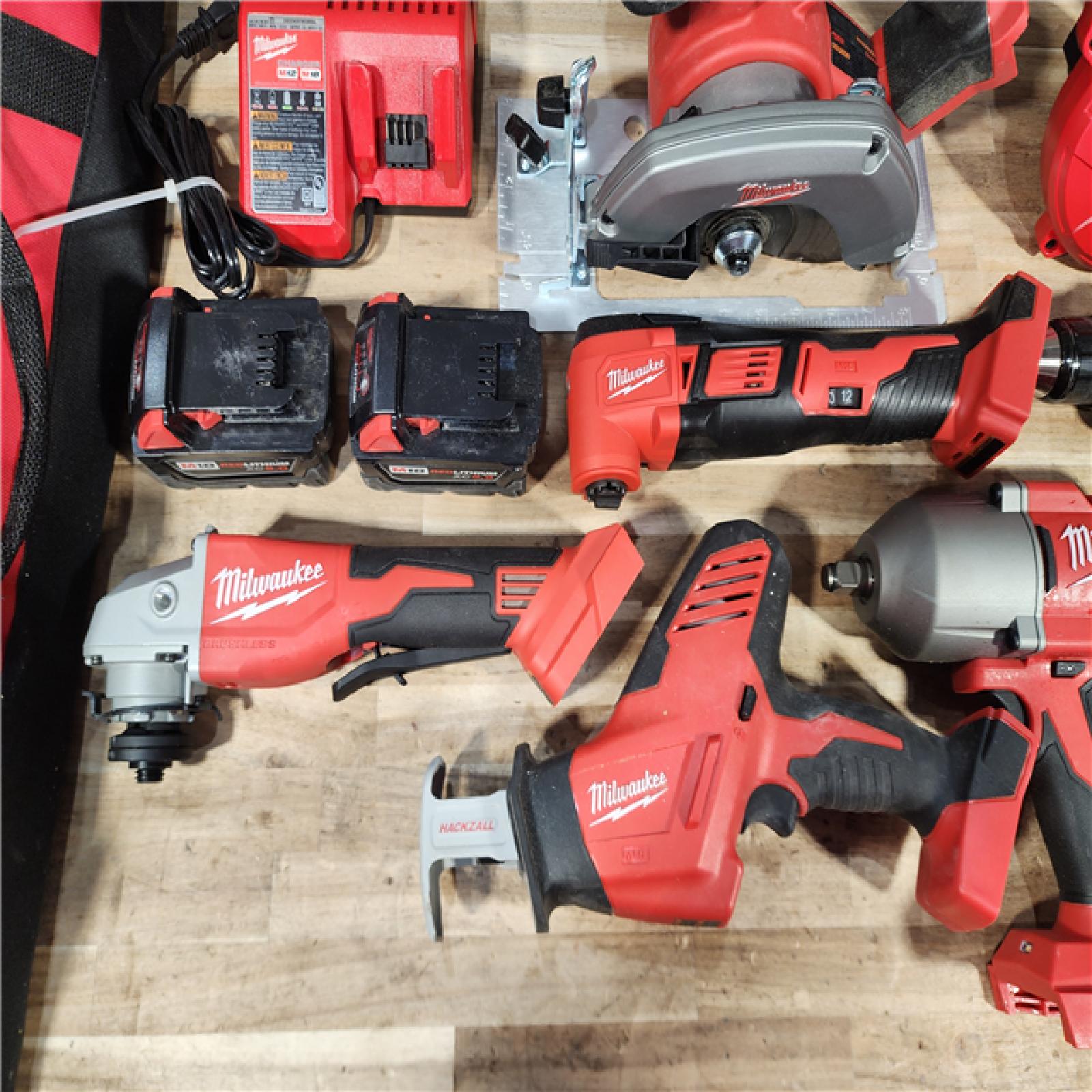 HOUSTON LOCATION - AS-IS Milwaukee 18-Volt Lithium-Ion Cordless (9-Tool) Combo Kit