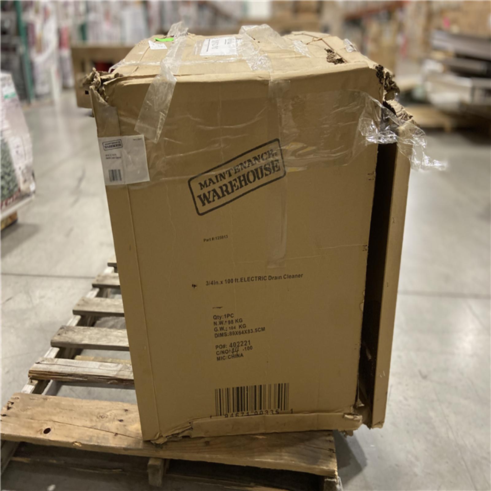 DALLAS LOCATION -Maintenance Warehouse® 3/4 In. X 100 Ft. Electric Drain Cleaner