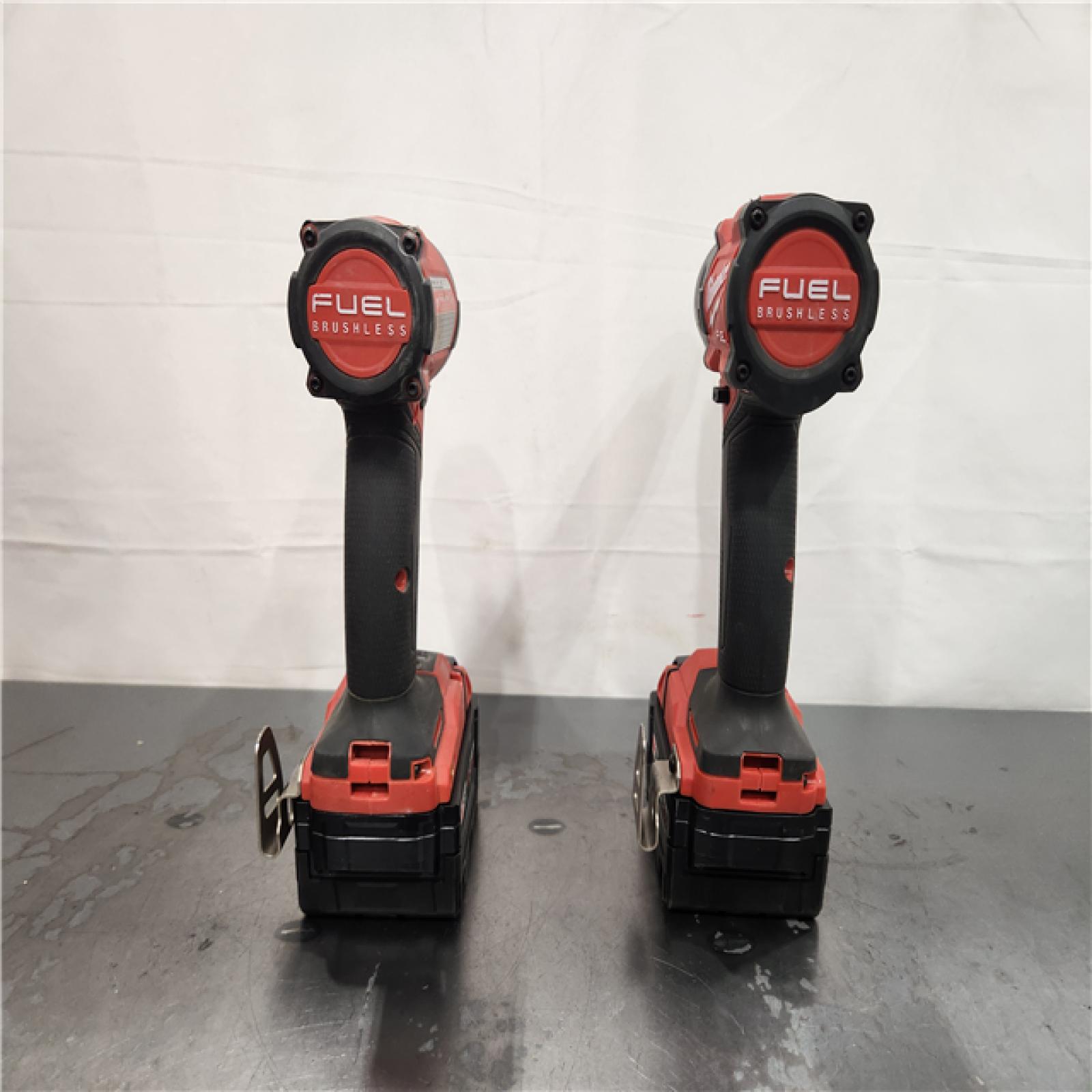 AS-IS- Milwaukee FUEL 18V Lithium-Ion Brushless Cordless Hammer Drill and Impact Driver Combo Kit