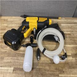 Houston Location AS-IS DEWALT 20V MAX 550 PSI 1.0 GPM Cold Water Cordless Power Cleaner with 4-Nozzles (Tool Only)