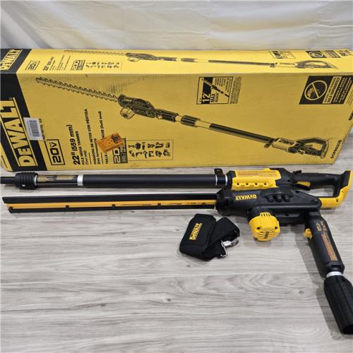 AS-IS DEWALT 20V MAX Cordless Battery Powered Pole Hedge Trimmer (Tool Only)