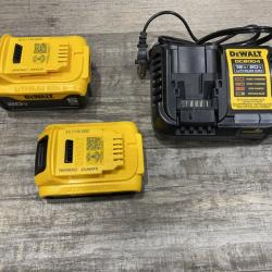 AS-IS DEWALT 20V MAX Lithium-Ion Battery Kit with 5.0Ah and 2.0Ah Battery and Charger
