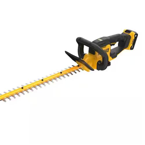 AS-IS - DEWALT 20V MAX 22 in. Cordless Battery Powered Hedge Trimmer with 5 Ah Battery Pack and Charger
