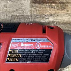 Houston Location AS-IS Milwaukee FUEL 12-Volt Lithium-Ion Brushless Cordless High Speed 3/8 in. Ratchet (Tool-Only)