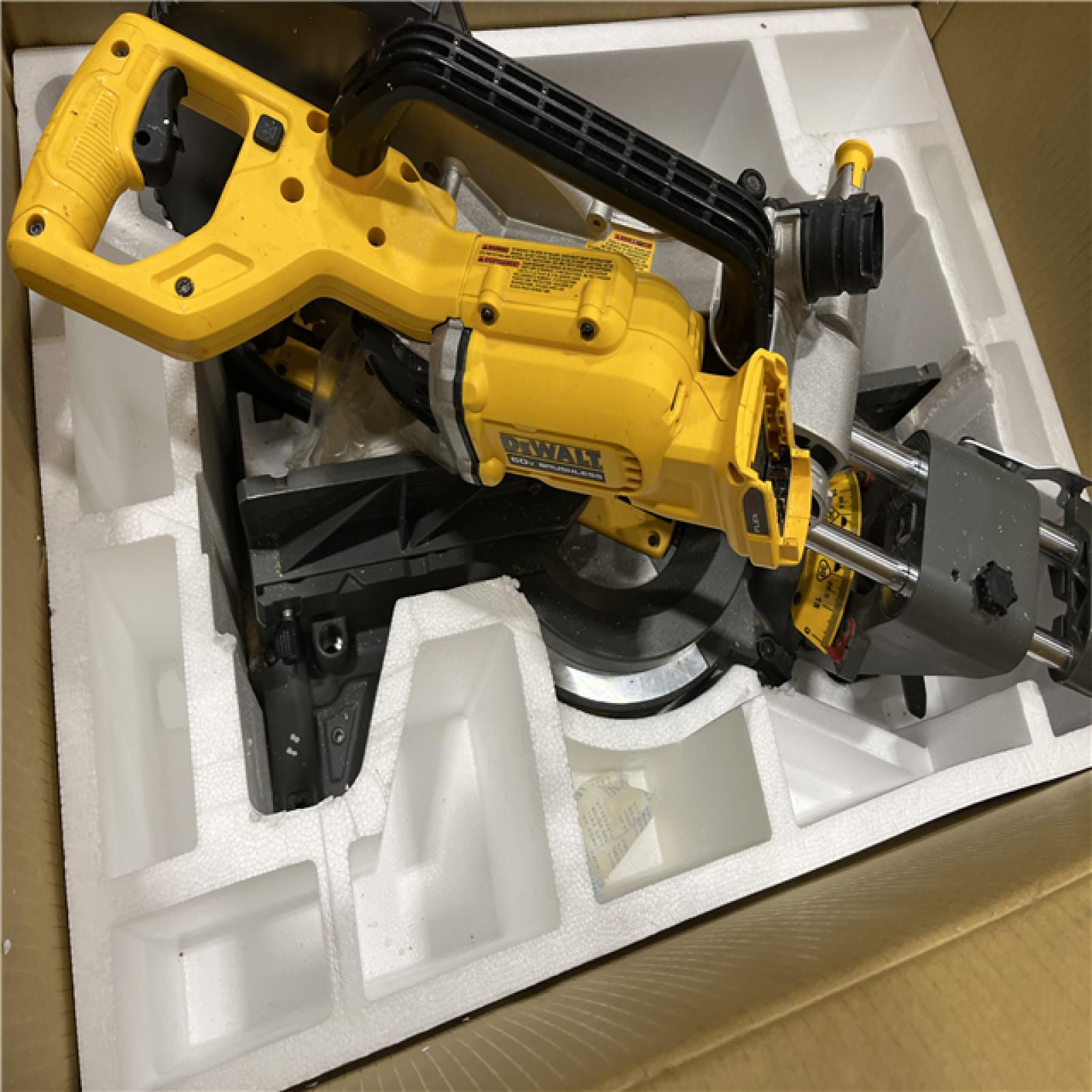 AS-IS DEWALT 60V Lithium-Ion 12 in. Cordless Sliding Miter Saw (Tool Only)