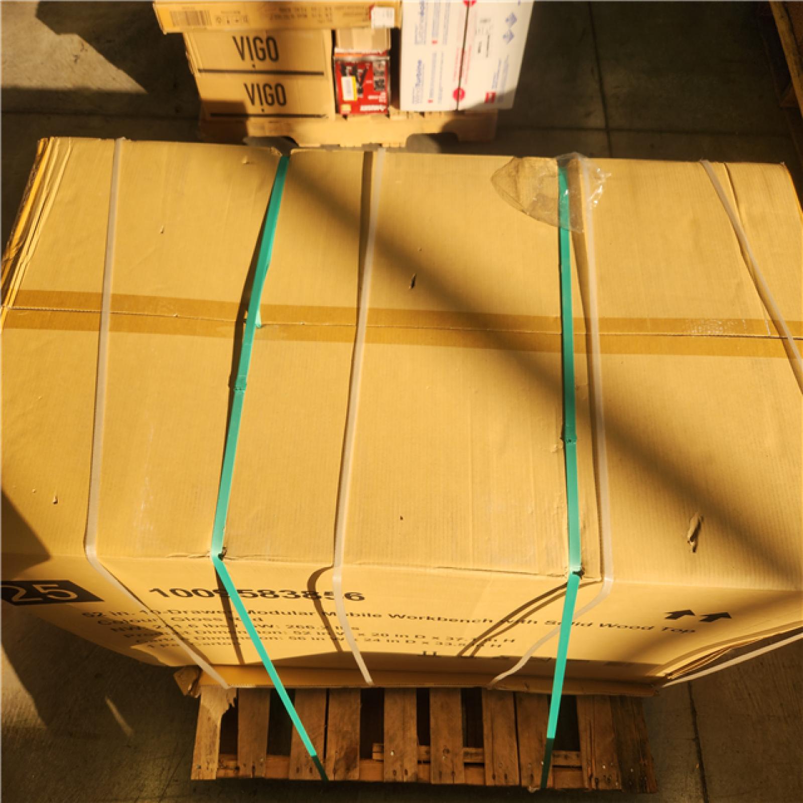 Phoenix NEW Husky Modular Tool Storage 52 in. W x 20 in. D Standard Duty Red Mobile Workbench Cabinet (SEALED)