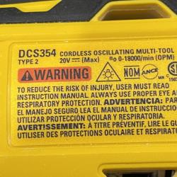 AS-IS DEWALT ATOMIC 20V MAX Cordless Brushless Oscillating Multi Tool Kit