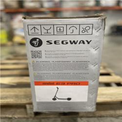 DALLAS LOCATION- AS-IS SEGWAY E3 Pro Black Electric Scooter with Dual Suspension and 34-Mile Range