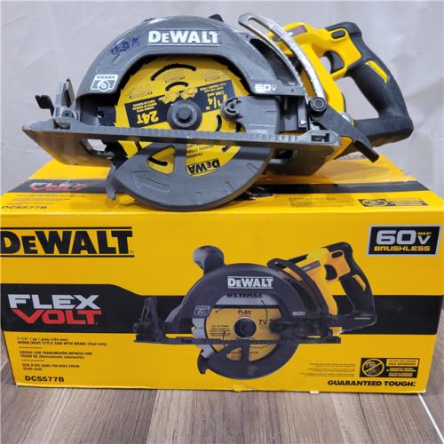 AS-IS DEWALT FLEXVOLT 60V MAX Cordless Brushless 7-1/4 in. Wormdrive Style Circular Saw (Tool Only)