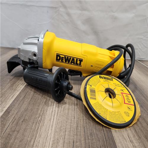 AS-IS- DEWALT 11 Amp Corded 4.5 in. Small Angle Grinder