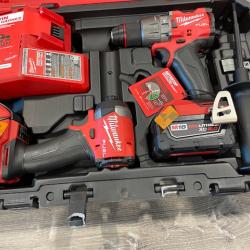 AS-IS Milwaukee FUEL 18V Lithium-Ion Brushless Cordless Hammer Drill and Impact Driver Combo Kit